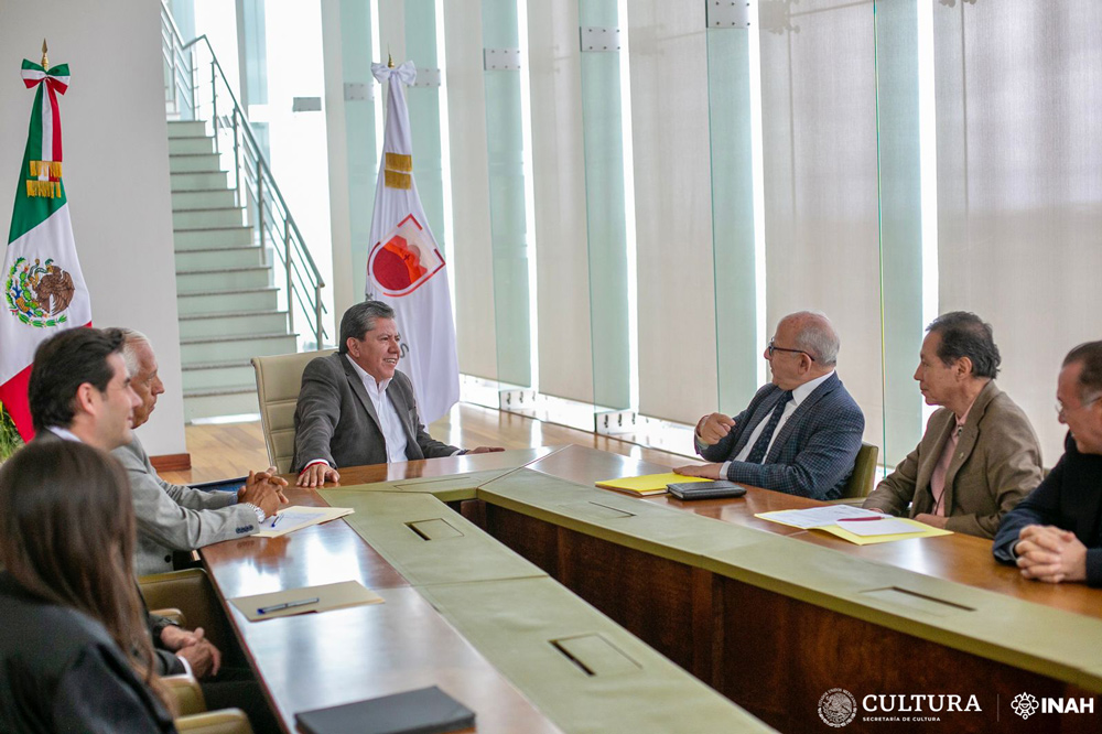 El INAH y el gobierno de Zacatecas acuerdan medidas de protección e impulso al patrimonio cultural estatal. Foto: cortesía Gobierno de Estado de Zacatecas