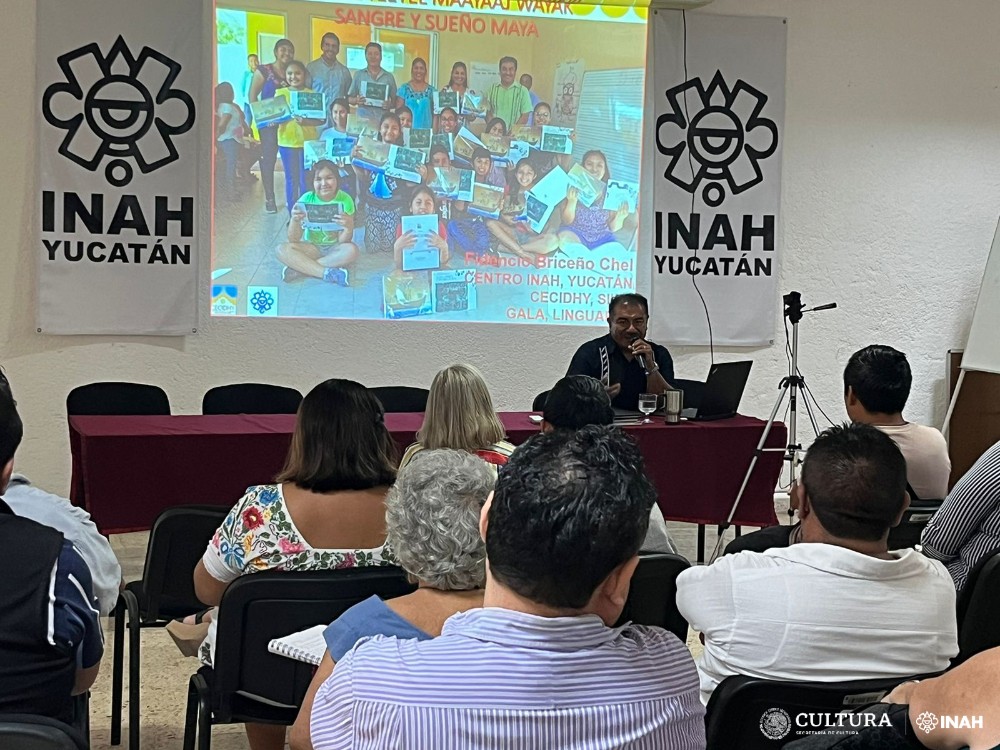 Foro Retos Actuales del Patrimonio Cultural Inmaterial en Yucatán, cuatro experiencias comunitarias. Foto: Centro INAH Yucatán.