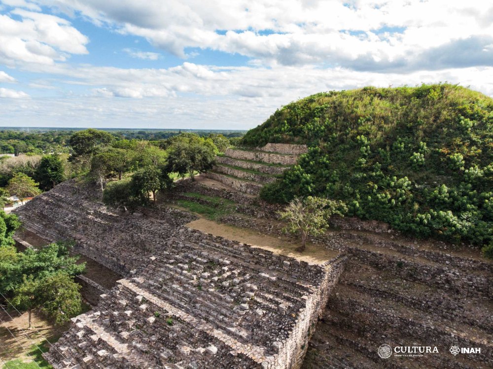 A partir del 7 de diciembre abrirán a la visita pública cuatro espacios prehispánicos en Izamal, Yucatán. Foto: Proyecto Izamal.