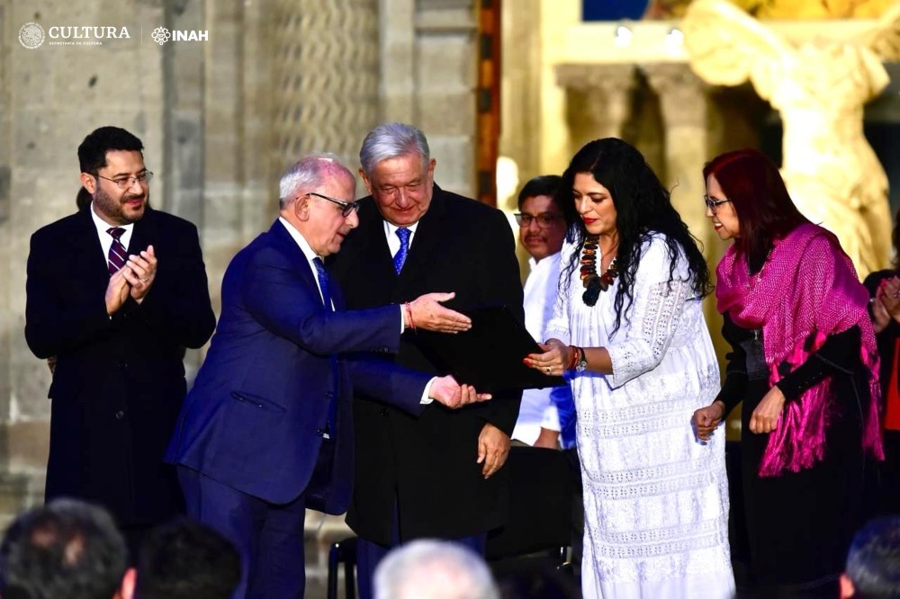 El INAH celebra 85 años de historia y llama a impulsar una visión integral del patrimonio cultural. Foto: Presidencia.