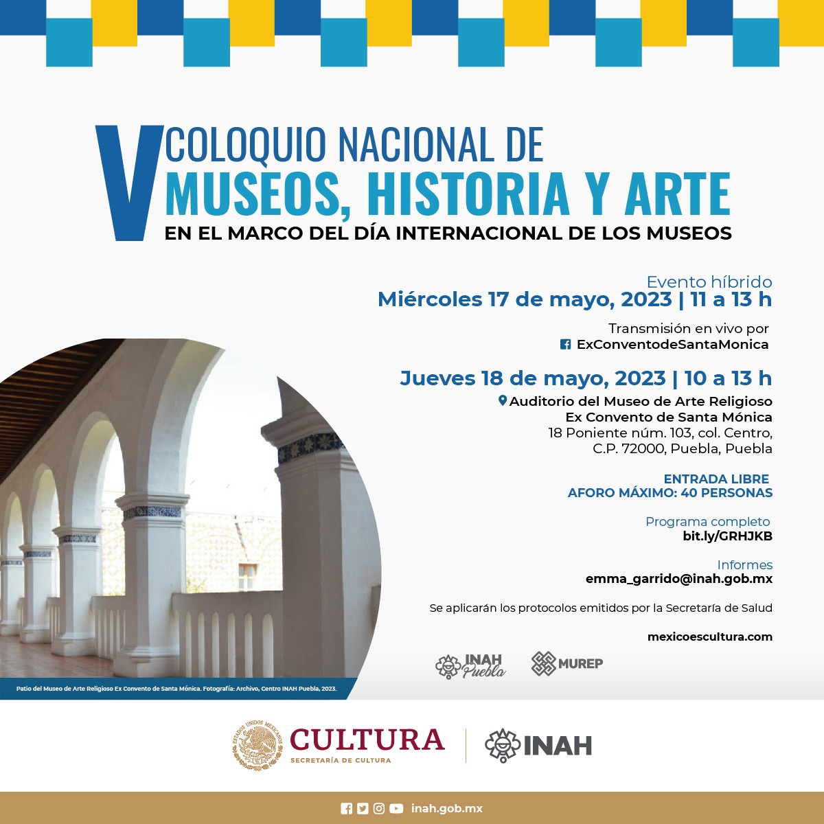 20230428 banner 5 Coloquio Nacional MuseosHistoriaArte