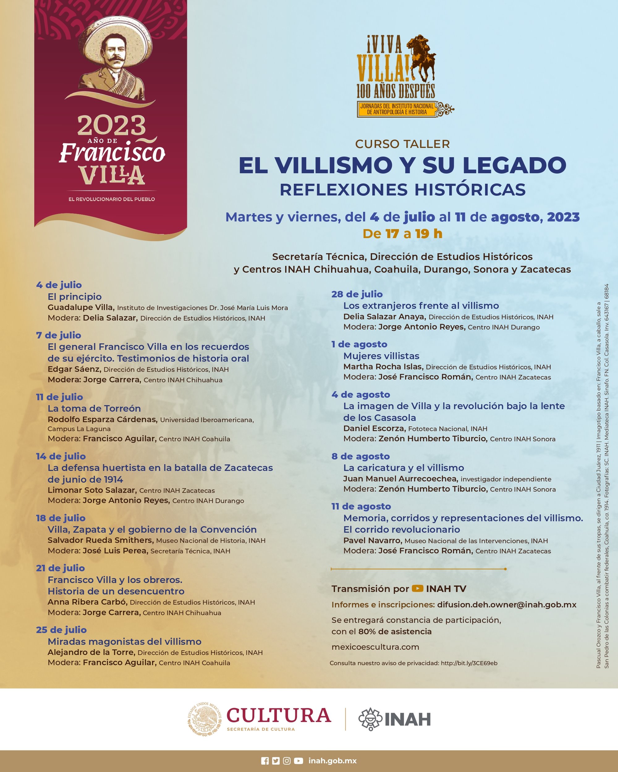 20230628 cartel JORNADAS VILLISTAS PROGRAMA GRAL