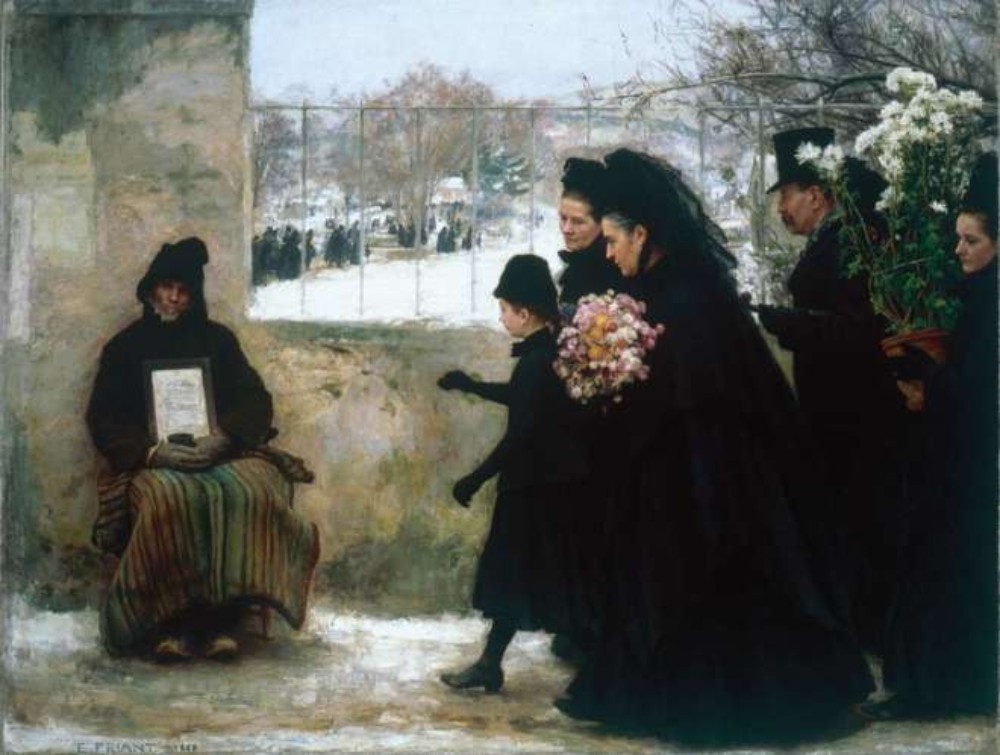 Figura 12. Con flores al cementerio (1890). M.Friant.