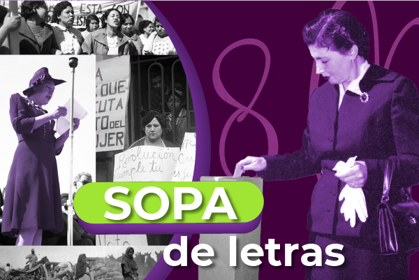 Sopa de letras por el día de la mujer